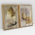 Quadro Decorativo Abstrato Moderno Folhas de Ouro Kit com 2 Quadros - loja online