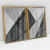 Quadro Decorativo Abstrato Moderno Geométrico Texturizado Preto e Branco Kit com 2 Quadros - loja online