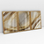 Quadro Decorativo Abstrato Moderno Gold Waves Kit com 3 Quadros Verticais - loja online