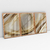Imagem do Quadro Decorativo Abstrato Moderno Gold Waves Kit com 3 Quadros Verticais