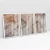 Quadro Decorativo Abstrato Moderno Mármore Marrom Kit com 3 Quadros - Bimper - Quadros Decorativos