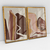 Quadro Decorativo Abstrato Montanhas Escandinavas Kit com 2 Quadros - loja online