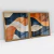 Quadro Decorativo Abstrato Navy Blue and Orange Kit com 2 Quadros - loja online