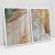 Quadro Decorativo Abstrato Ouro e Areia II Kit com 2 Quadros - Bimper - Quadros Decorativos
