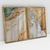 Quadro Decorativo Abstrato Ouro e Areia II Kit com 2 Quadros - loja online