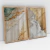 Imagem do Quadro Decorativo Abstrato Ouro e Areia II Kit com 2 Quadros