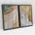 Quadro Decorativo Abstrato Ouro e Areia II Kit com 2 Quadros - comprar online