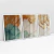 Quadro Decorativo Abstrato Ouro e Areia II - Kit com 3 Quadros - Bimper - Quadros Decorativos
