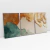 Quadro Decorativo Abstrato Ouro e Areia II - Kit com 3 Quadros