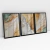 Quadro Decorativo Abstrato Ouro e Areia Kit com 3 Quadros - comprar online