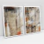 Quadro Decorativo Abstrato Pinceladas do Tempo Kit com 2 Quadros - Bimper - Quadros Decorativos