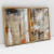 Imagem do Quadro Decorativo Abstrato Pinceladas do Tempo Kit com 2 Quadros