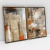 Imagem do Quadro Decorativo Abstrato Pinceladas do Tempo Kit com 2 Quadros