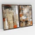 Quadro Decorativo Abstrato Pinceladas do Tempo Kit com 2 Quadros - comprar online