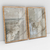 Imagem do Quadro Decorativo Abstrato Praia Bege II Kit com 2 Quadros