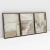 Quadro Decorativo Abstrato Praia Bege Kit com 3 Quadros