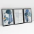 Quadro Decorativo Abstrato Romantic Blue Tones - Ana Ifanger - Kit com 3 Quadros - comprar online