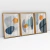 Quadro Decorativo Abstrato Rupestre Kit com 3 Quadros - loja online