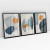 Quadro Decorativo Abstrato Rupestre Kit com 3 Quadros - comprar online