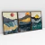 Quadro Decorativo Abstrato Textured Mountains Landscape in Sunset Kit com 3 Quadros - Bimper - Quadros Decorativos