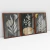 Quadro Decorativo Abstrato Tropical Botânico Gray Tones - 50C+37B+51C - Uillian Rius - Kit com 3 Quadros