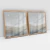 Quadro Decorativo Abstrato Vento e Areia Kit com 2 Quadros