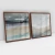 Quadro Decorativo Paisagem Praiana Abstrata Kit com 2 Quadros - comprar online