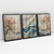 Quadro Decorativo Abstrato Waves Between Trees Kit de 3 Quadros - comprar online