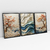 Quadro Decorativo Abstrato Waves Between Trees Kit de 3 Quadros - comprar online