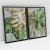 Quadro Decorativo Costela-de-Adão Verde Oliva e Dourada Kit com 2 Quadros - comprar online