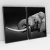 Quadro Decorativo Elefante Bebendo Água em Preto e Branco Kit com 2 Quadros - comprar online