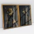 Quadro Decorativo Fashion Hands in Black and Gold - Kit com 2 Quadros - loja online