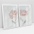 Quadro Decorativo Flores Aquareladas Kit com 2 Quadros - Bimper - Quadros Decorativos