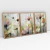 Imagem do Quadro Decorativo Flores em Arte Kit com 3 Quadros