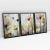 Quadro Decorativo Flores em Arte Kit com 3 Quadros - comprar online