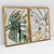 Quadro Decorativo Folha Costela de Adão e Orquídea Kit com 2 Quadros - loja online