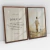 Quadro Decorativo Jesus e Versículo Josué Kit com 2 Quadros