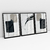 Quadro Decorativo Karine Tonial - Always Remember Me + Black Scratch - Kit com 3 Quadros - comprar online