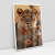 Quadro Decorativo Leoa Com Seu Filhote - Bimper - Quadros Decorativos