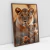 Quadro Decorativo Leoa Com Seu Filhote