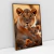 Quadro Decorativo Leoa Com Seu Filhote - loja online