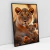 Quadro Decorativo Leoa Com Seu Filhote - comprar online
