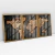 Quadro Decorativo Mapa Mundi Preto e Bronze Envelhecido Kit com 3 Quadros - loja online