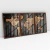 Quadro Decorativo Mapa Mundi Preto e Bronze Envelhecido Kit com 3 Quadros