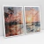 Quadro Decorativo Mar Agitado em Praia Tropical Kit Com 2 Quadros - Bimper - Quadros Decorativos