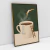 Quadro Decorativo Mergulho Matinal no Café - loja online