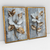 Quadro Decorativo Metal Flowers Efeito 3D Kit com 2 Quadros - loja online