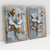 Imagem do Quadro Decorativo Metal Flowers Efeito 3D Kit com 2 Quadros