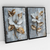 Quadro Decorativo Metal Flowers Efeito 3D Kit com 2 Quadros - comprar online