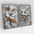 Imagem do Quadro Decorativo Metal Flowers Efeito 3D Kit com 2 Quadros